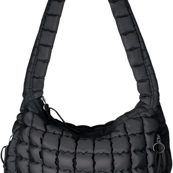 Elegant Lightweight Nylon Puffer Tote with Anti-Theft Design for Everyday Use - Picture 1 of 9